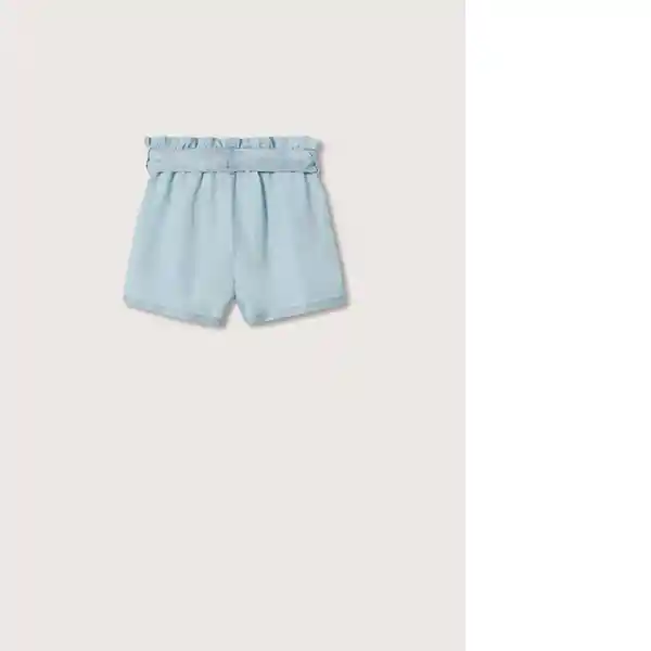 Shorts Luisa Tejano Claro Talla 10 Niñas Mango