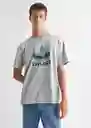 Camiseta Explore Gris Talla 20 Teen Niños Mango