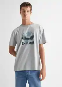 Camiseta Explore Gris Talla 20 Teen Niños Mango