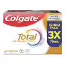 Crema Dental Colgate Total 12 Anti Sarro 75 mL x 3