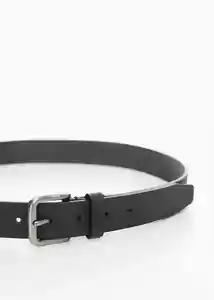 Cinturón Bolonia Negro Talla 91 Hombre Mango