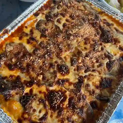 Lasagna de Berenjena y Bolognesa