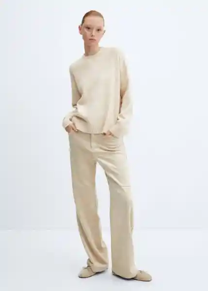 Jersey Marina Crudo Talla XL Mujer Mango