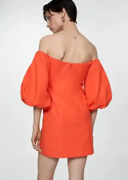 Vestido Tulipa Coral Talla Xl Mujer Mango