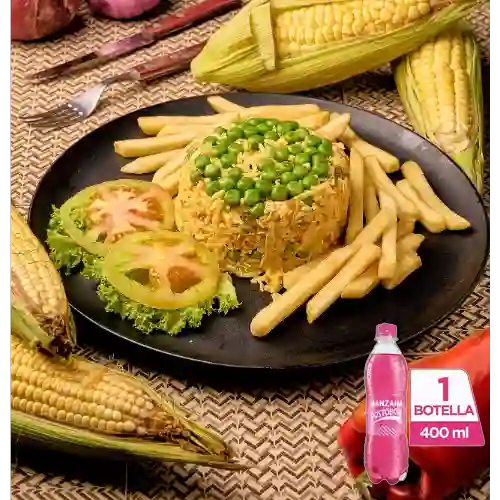 Combo Arroz con Pollo + Postobón Manzana 400 ml