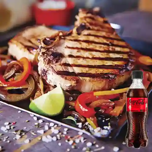 Combo Lomo de Cerdo + Coca Cola Sin Azúcar 400 ml