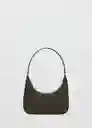 Bolso M Galicia Chocolate Talla 99 Mujer Mango