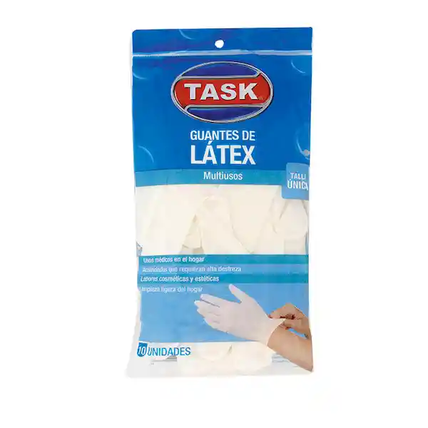 Task Guantes Látex Talla Única