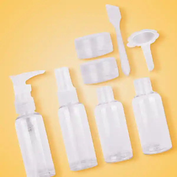 Kit de Botellas de Viaje Transparente Miniso