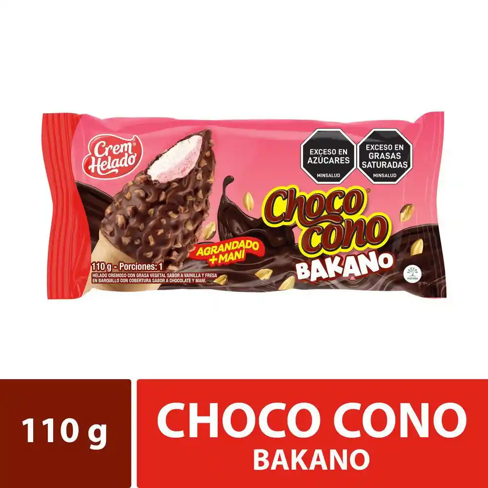 Chococono Cono de Helado Cremoso Bakano 