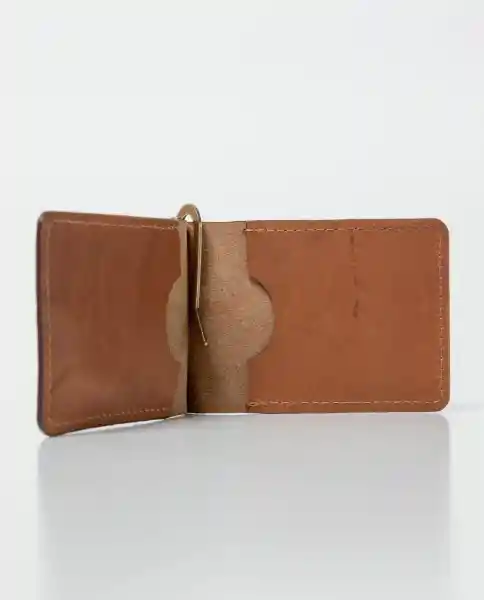 Billetera Clip Leather Goods Café Chevignon