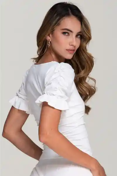 Blusa Berlin Color Blanco Crudo Talla XS Ragged