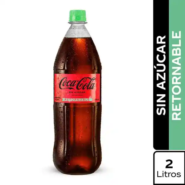 Gaseosa Coca Cola Zero Sin Azúcar Retornable(2000 Ml)