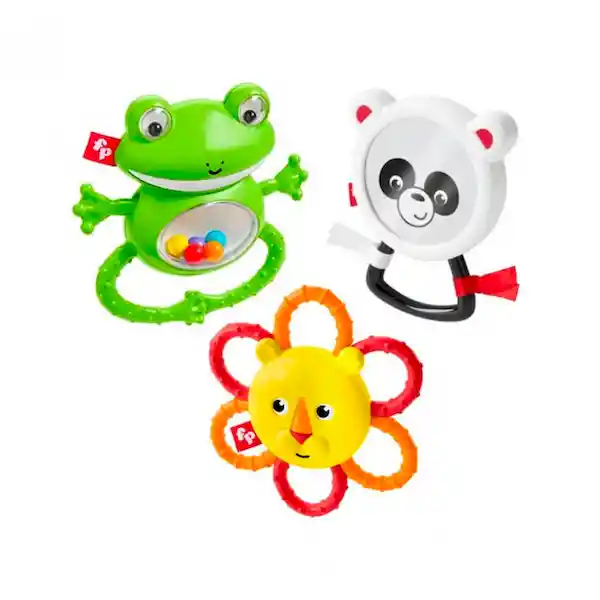 Fisher Price Juego Sonajas Animalitos de la Selva