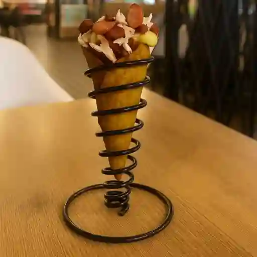 Patacón mixto + 2x adición de queso