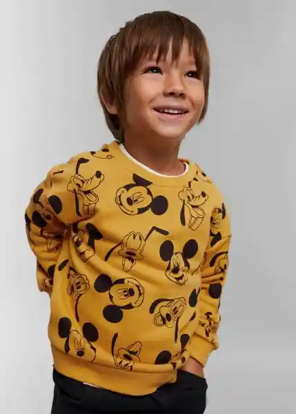 Sudadera Mamigos Mostaza Talla 69 Niños Mango