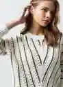 Suéter Tejido Mujer Crudo Abedul M 482G017 Naf Naf