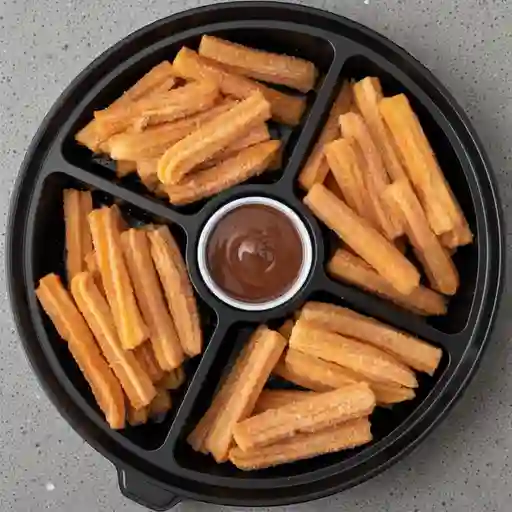 Combo 50 mitichurros + 2 salsas en copa