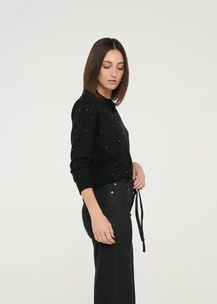 Tejido Mujer Negro Puro Ultraoscuro Talla M 489g002 Naf Naf