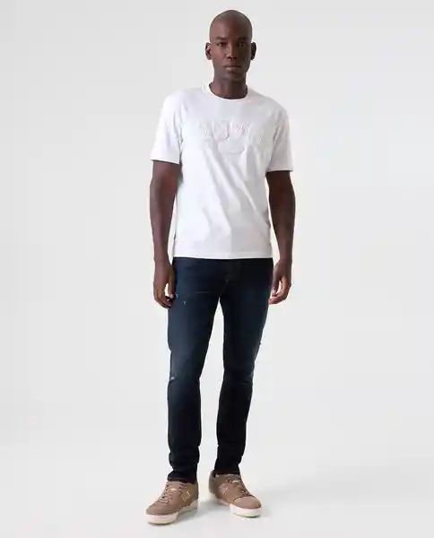 Camiseta Hombre Blanco Talla XS 842G003_BLA110601 Americanino