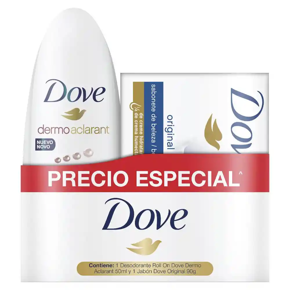 Dove Pack Desodorante Dermoaclarant + Jabón de Tocador