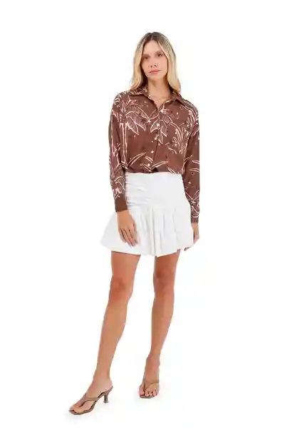 Camisa Boyfriend Haven Palmeras C XS Mercedes Campuzano