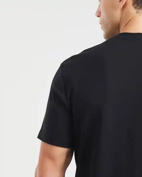 Camiseta Duotono Duck Masculino Negro Sombrio M Chevignon