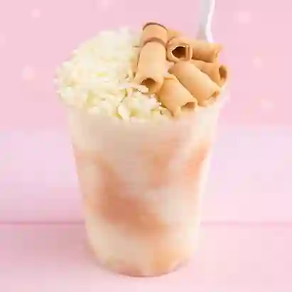 Arroz de leche con barquillos