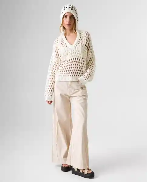 Buzo Mujer Crudo Talla M 682G000_CRU120105 Americanino