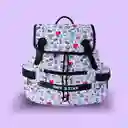 Maleta Multi Estampada Serie Blanca Bt21 Miniso