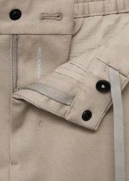 Pantalón Polen Piedra Talla 42 Hombre Mango