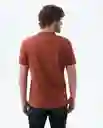 Camiseta Hombre Café Talla M 800G003_CAF181238 Americanino