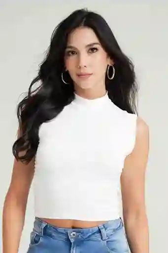 Crop Top Miami Color Blanco Crudo Talla S Ragged