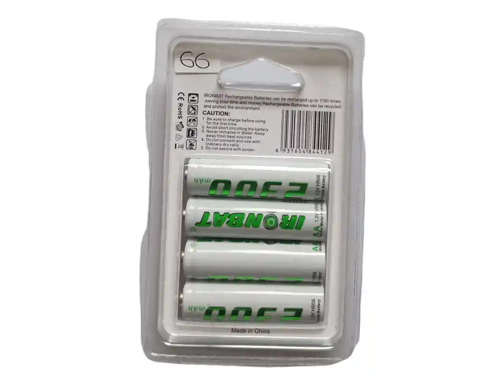 Pilas Baterias Recargables Aaa 1.2V 1100Mah Blister X4