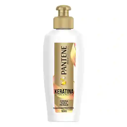 Pantene Crema Para Peinar Termoprotectora Keratina Pro 160 mL