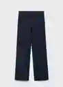 Pantalón Brin Navy Talla XL Mujer Mango