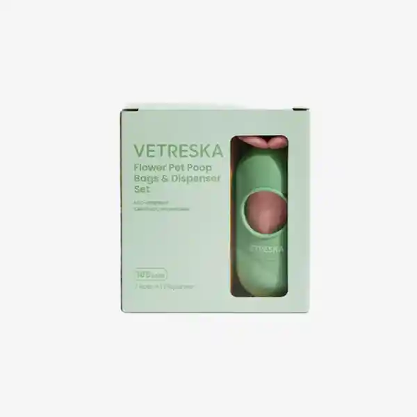 Vetreska Dispensador de Bolsas Flor