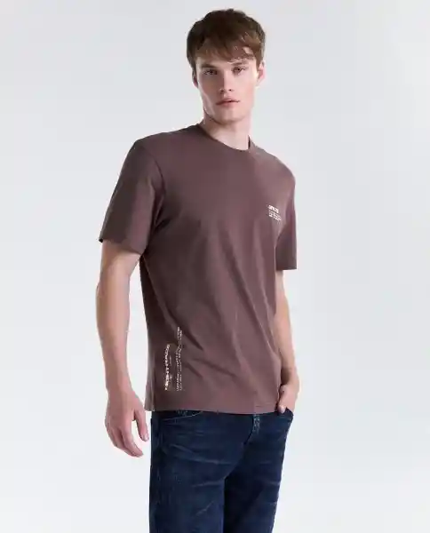 Camiseta Hombre Café Talla L 849G000_CAF181312 Americanino