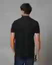 Camiseta Polo Hombre Negro Talla M 199G100_NEG194007 Rifle