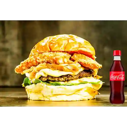 Hamburguesas Sencilla de Carne +Cocacola Org 350ml