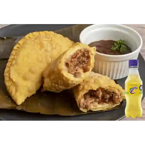 Combo Empanada D' Costillas BBQ +Quatro Orig 250ML