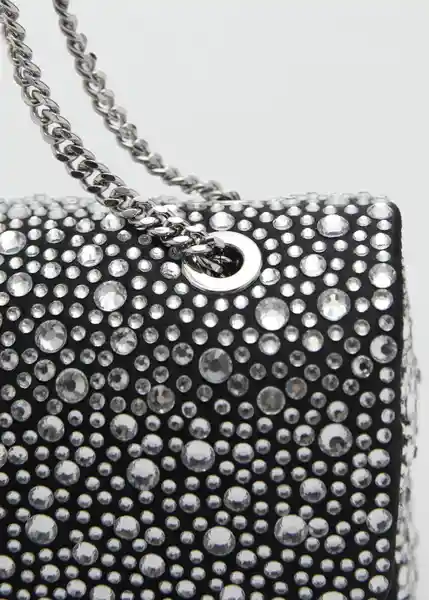 Bolso Auman Negro Mujer Mango