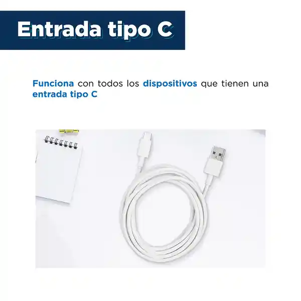 Cable de Datos Tipo c Blanco Miniso