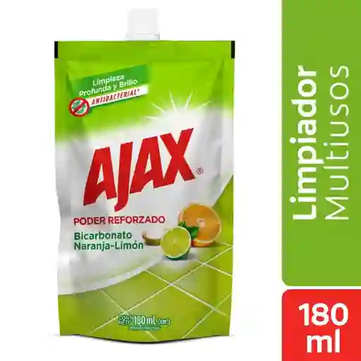 Ajax Limpia Pisos Bicarbonato Naranja Limón