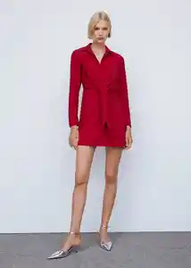 Vestido Sanse Rojo Talla 24 Mujer Mango