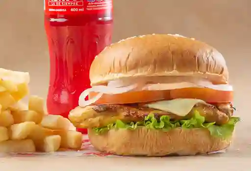 Hamburguesa Grillé Pollo en Combo