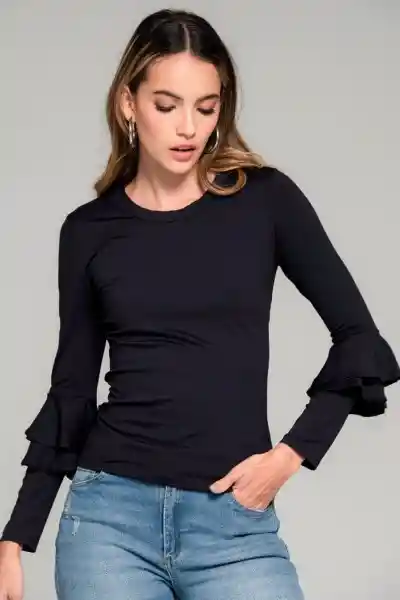 Top Paige Color Negro Talla XS Ragged