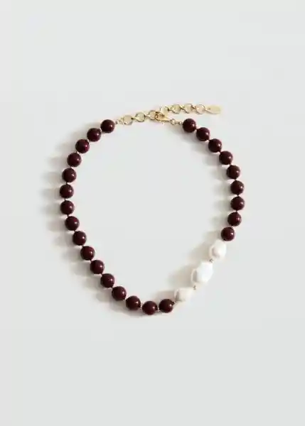 Collar Lada Granate Talla 99 Mujer Mango