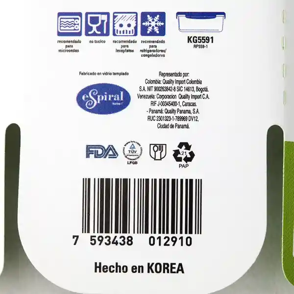 Vidrio. hermético. Tapa a Presión. Apto Para Microondas. Medidas: 6 x 8 x 10 cm. Capacidad. 180 mL. Sku 7593438012910