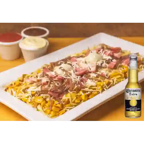 Combo Mazorcada Carne y Tocineta + Coronita 210ml